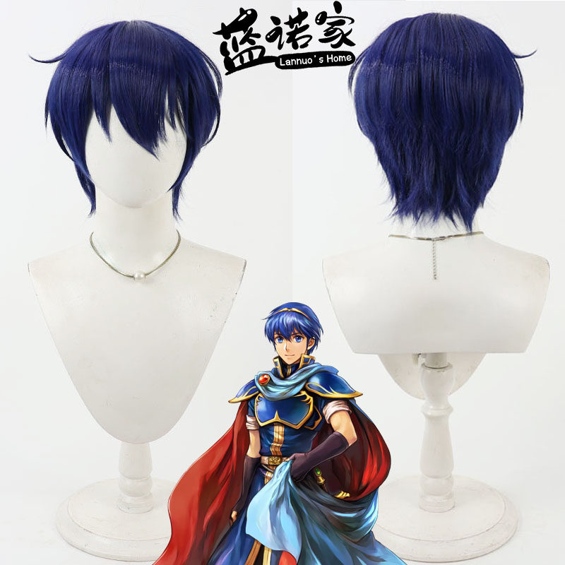Cosplay Fire Prop - アニメファイアーエムブレム: エンブレムの謎 マース コスプレウィッグ ハロウィンカーニバルパーティー小道具 人工毛
