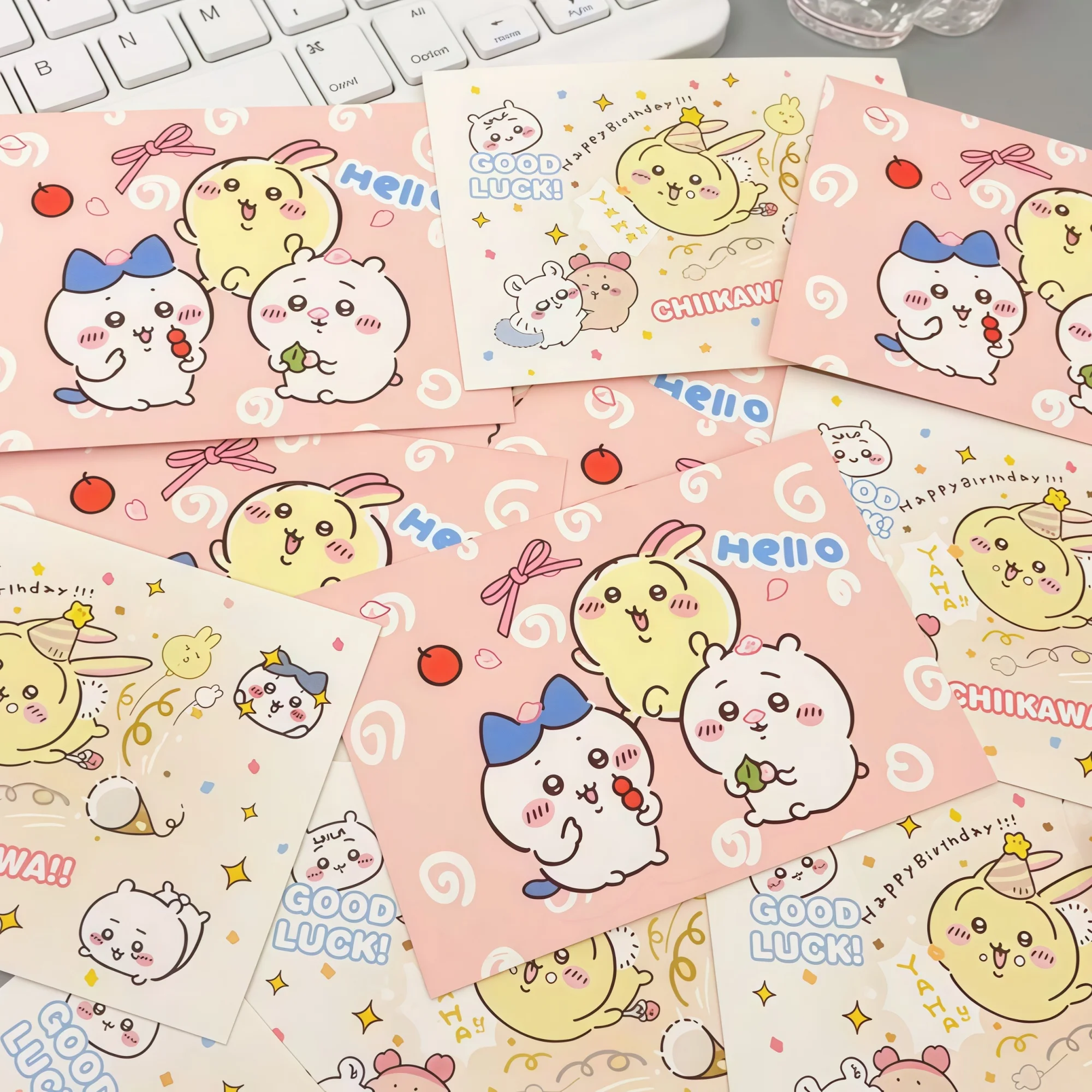 20枚入り/セット「ちいかわ」グリーティングカード、ハチワレ - Cosplay Fire Prop のレビューと価格